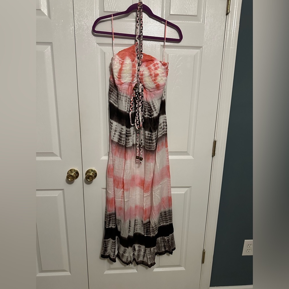 NWT Chaudry Kc Tie-Dye Maxi Dress